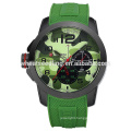 Fashion silicone japan movement quartz watch men's watches